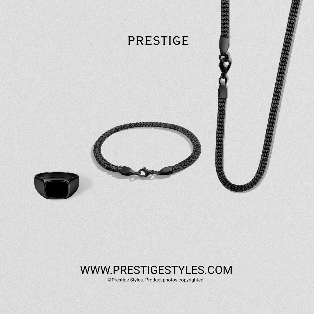 3 in 1 Old Heritage Combo- The Old Heritage Bracelet, Ring & Chain - Prestige Styles - Bangladesh