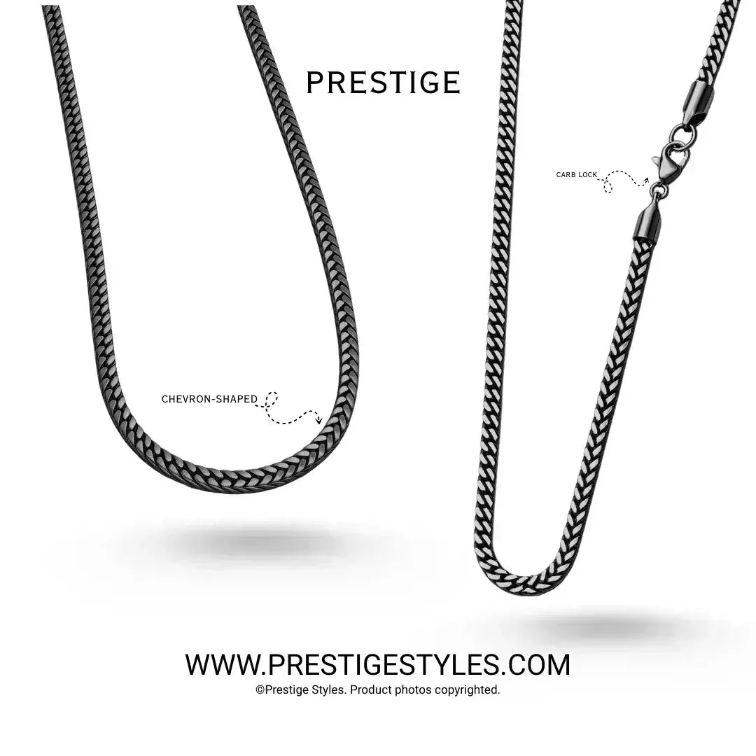 3-in-1 Phantom Core Combo – Spiral Chain, Noble Chain & Phantom Pendant Chain Combo - Prestige Styles - Bangladesh