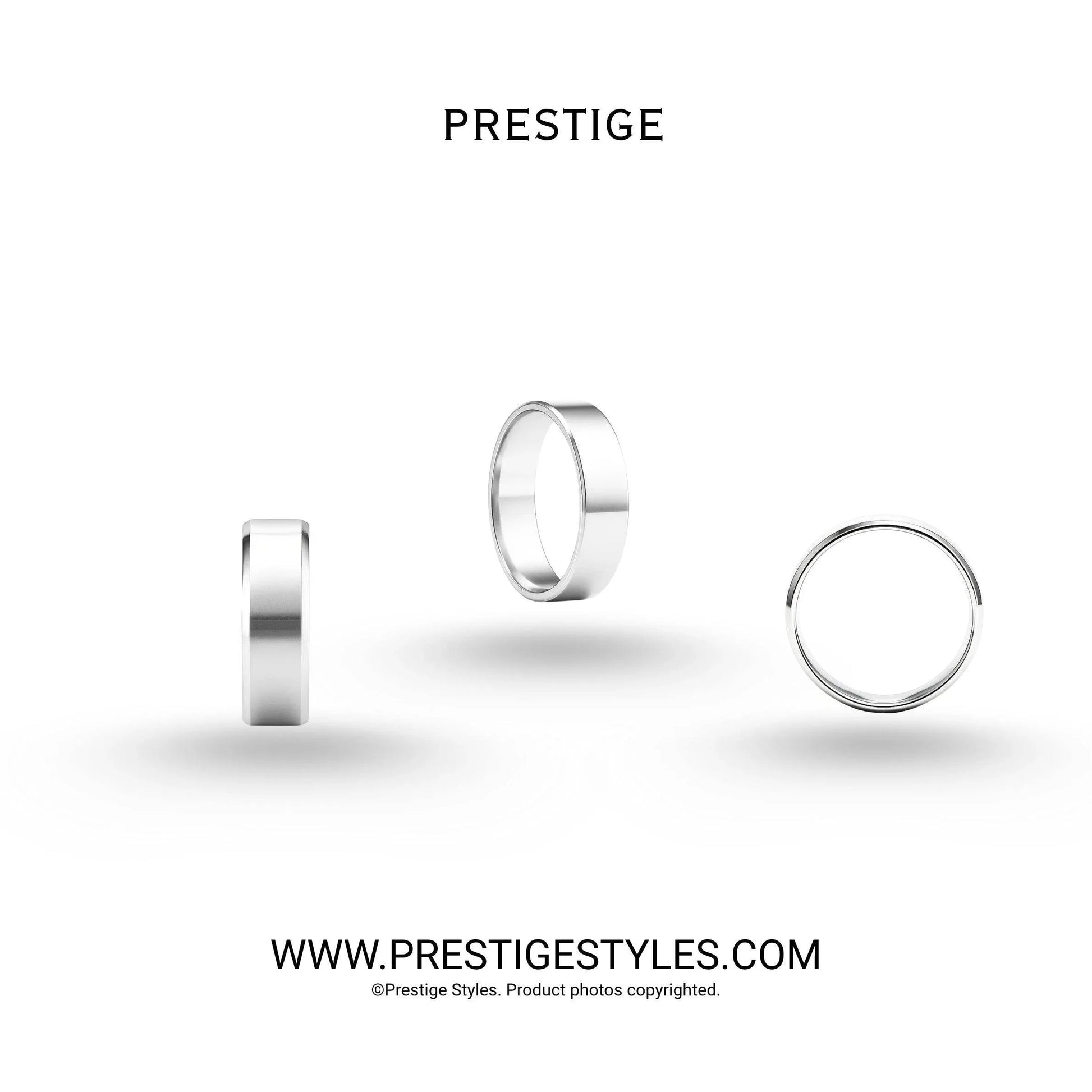 3 in 1 Silver Retro Combo- The Retro Bracelet, Silver Chain & Sleek Ring - Prestige Styles - - combo offer