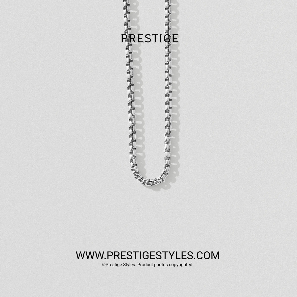 3 in 1 Silver Retro Combo- The Retro Bracelet, Silver Chain & Sleek Ring - Prestige Styles - Bangladesh