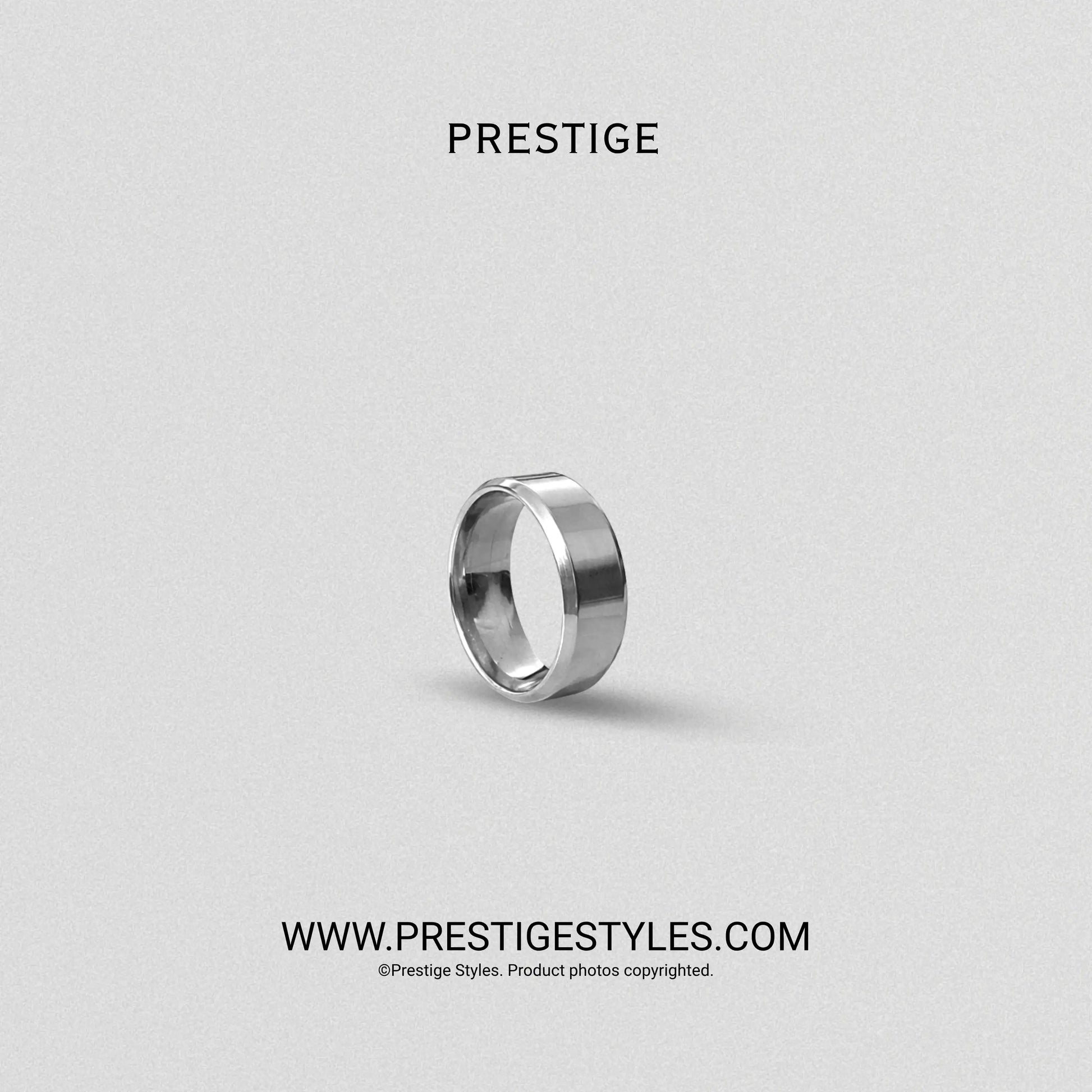 3 in 1 Silver Retro Combo- The Retro Bracelet, Silver Chain & Sleek Ring - Prestige Styles - Bangladesh