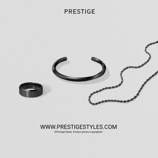 3 in 1 Twisted Combo – Twisted Bracelet, Spiral Chain & Classic Ring - Prestige Styles - Bangladesh