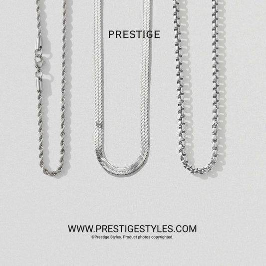 3 in 1 Chain Combo – Spiral Chain, Classic Chain & Serpent Chain