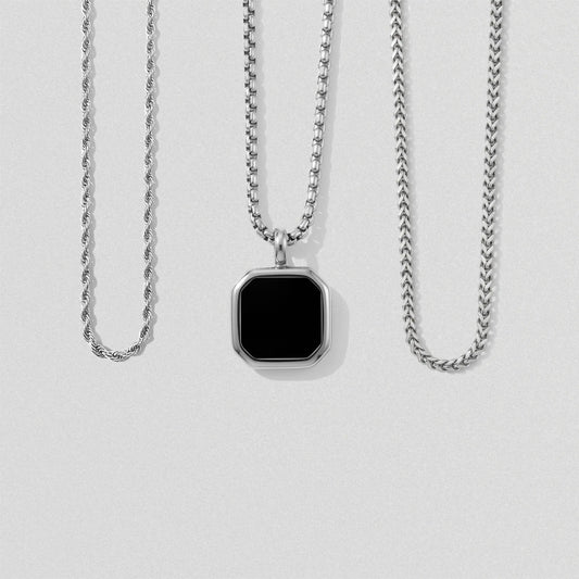 3-in-1 Phantom Core Combo – Spiral Chain, Noble Chain & Phantom Pendant Chain Combo
