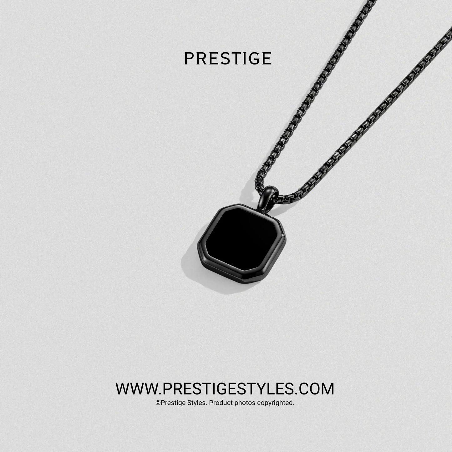 Phantom Pendant with chain (Black)