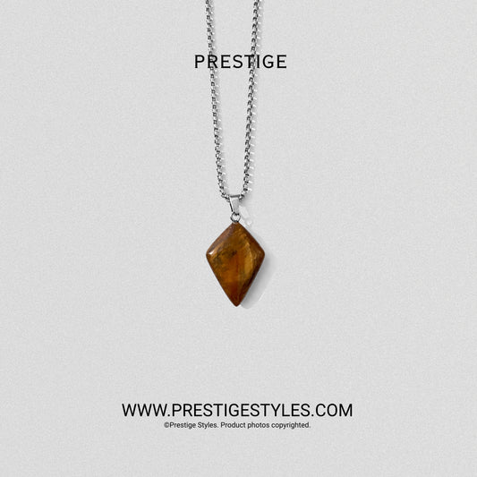 Molten Crest Pendant with Chain