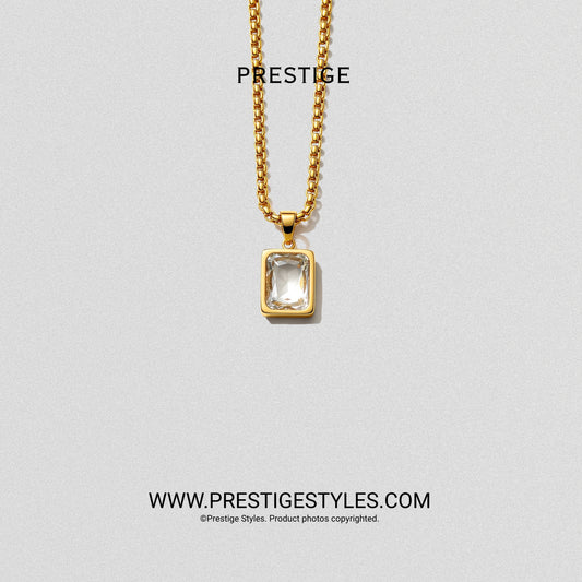 Grimline Golden Pendant With Chain