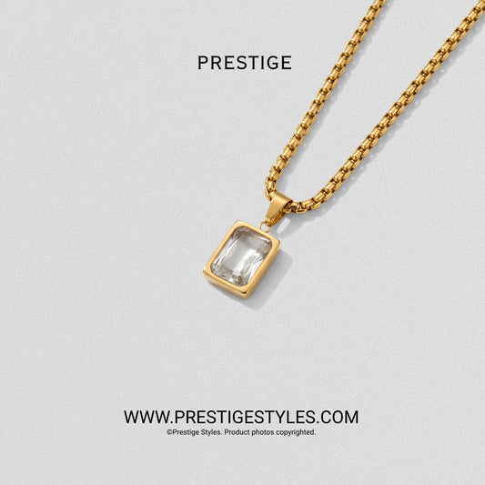 Grimline Golden Pendant With Chain