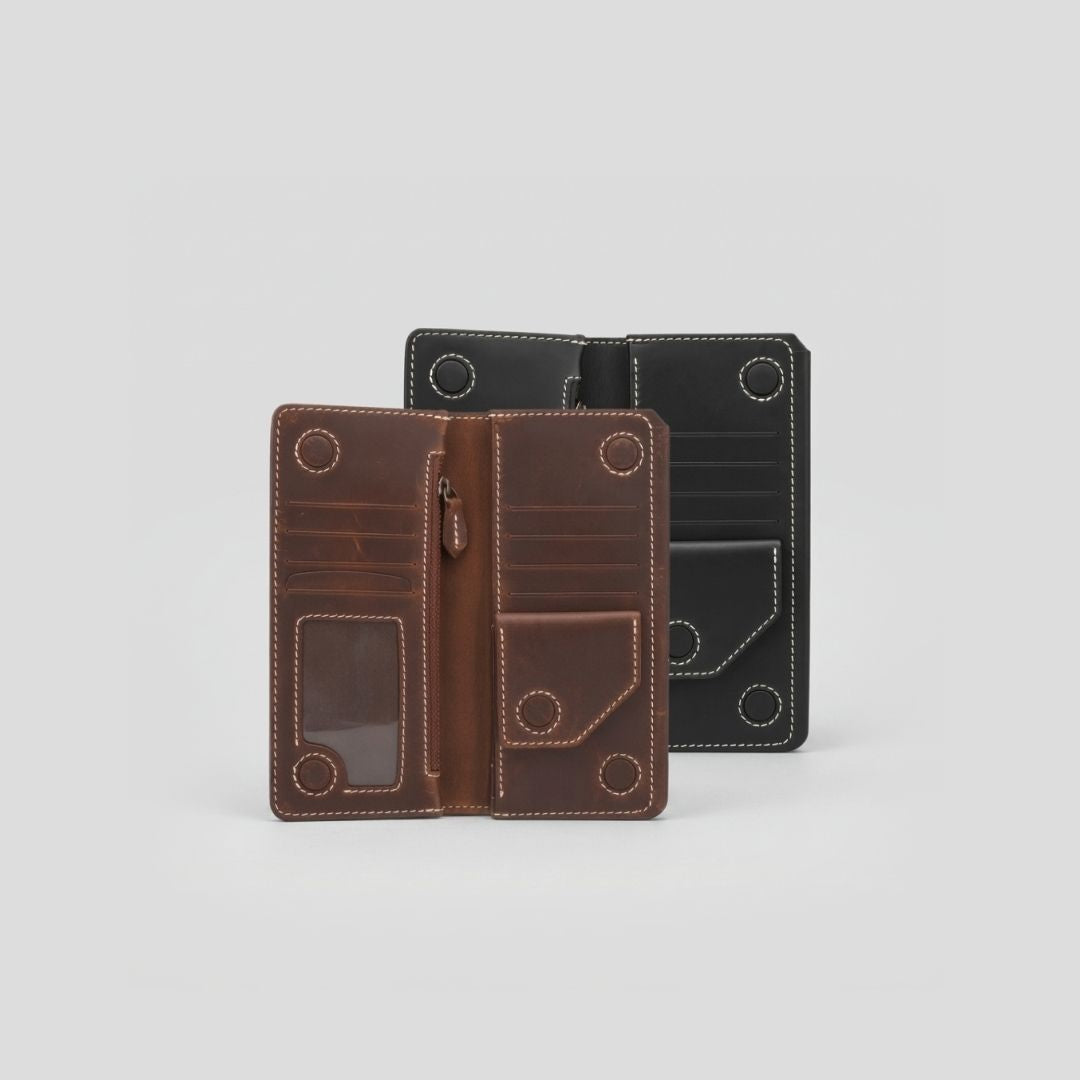 The Ledger Long Wallet | Full Grain Leather | Oil Tanned