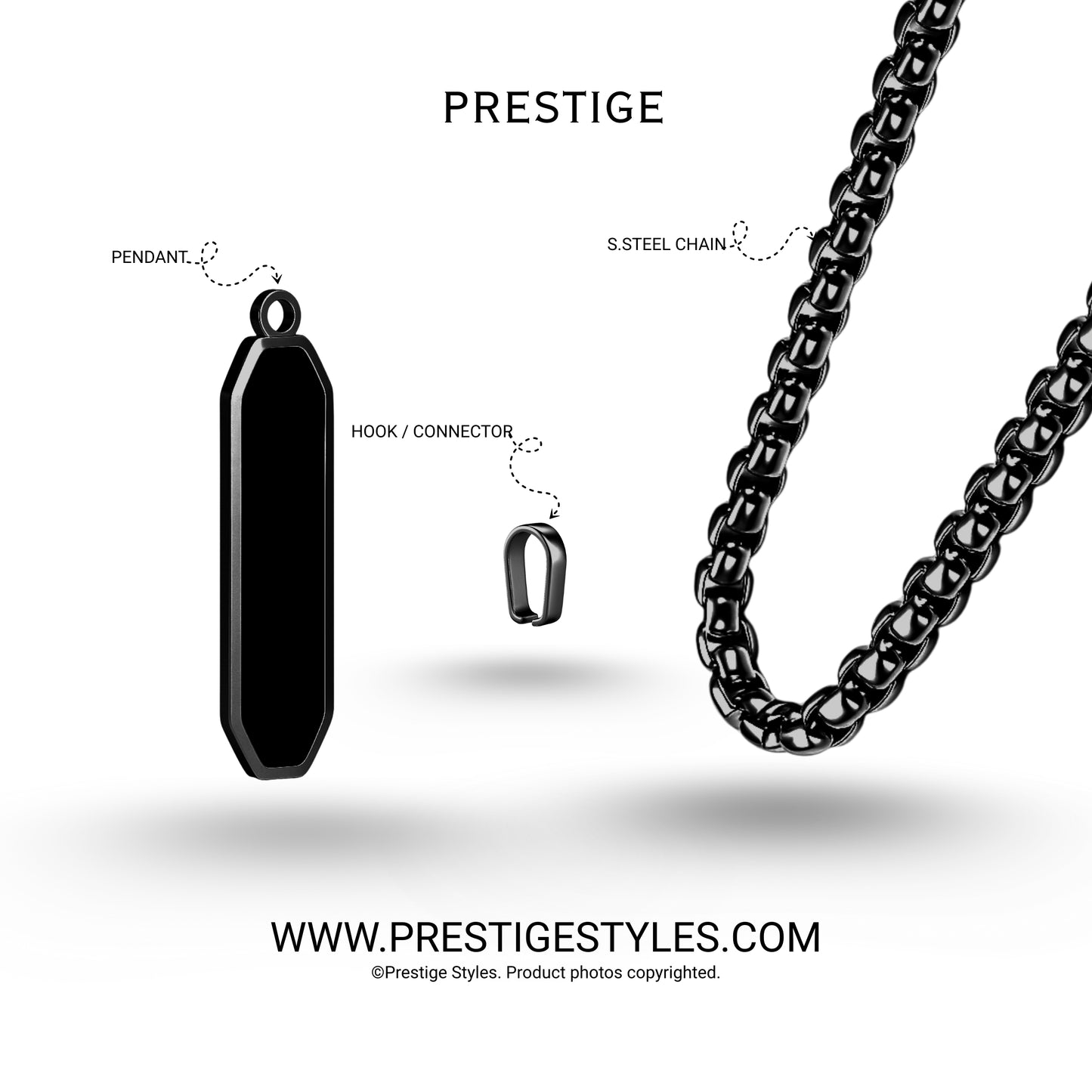 Luminous Talisman Pendant with Chain