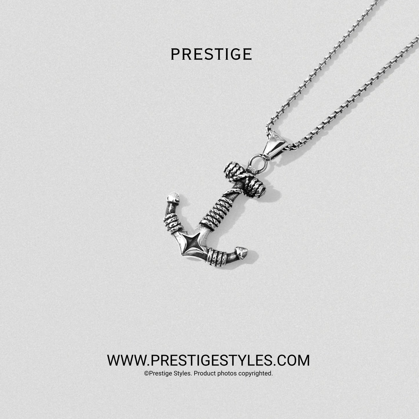 Nova Anchor Pendant With Chain