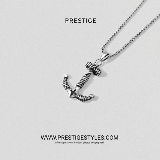 Nova Anchor Pendant With Chain