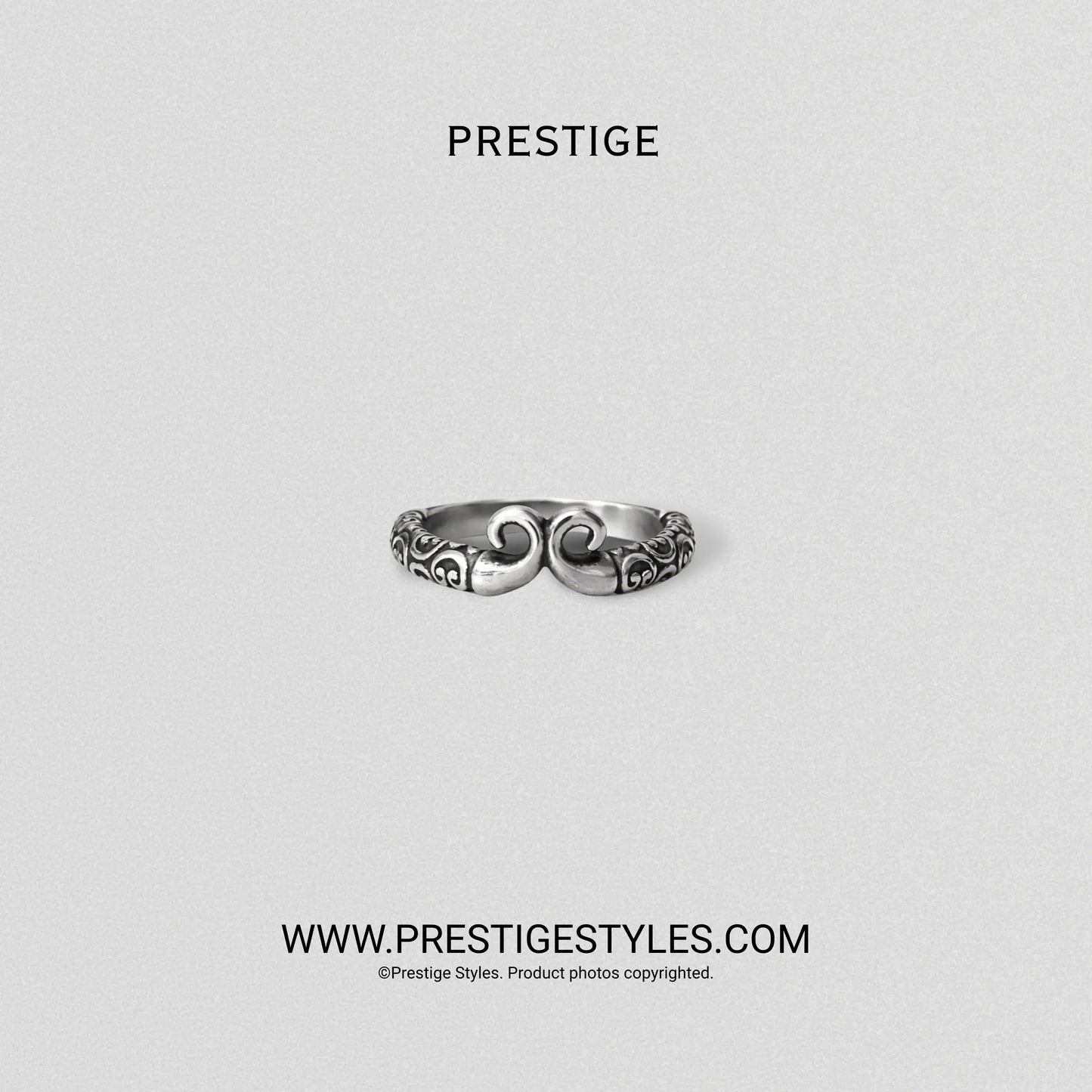 Oni Crest Ring for Men | Japanese Style Ring Bangladesh close-up detail | men's fashion accessory Bangladesh