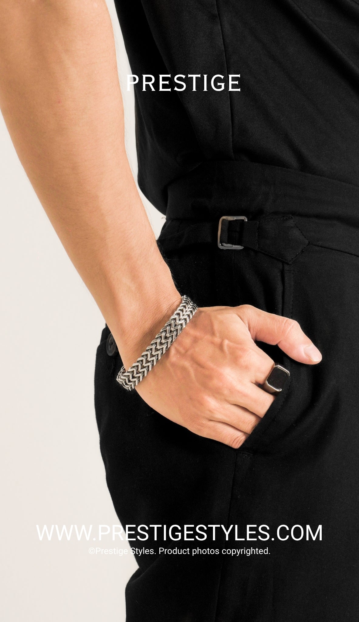 Retro Link Titanium Bracelet