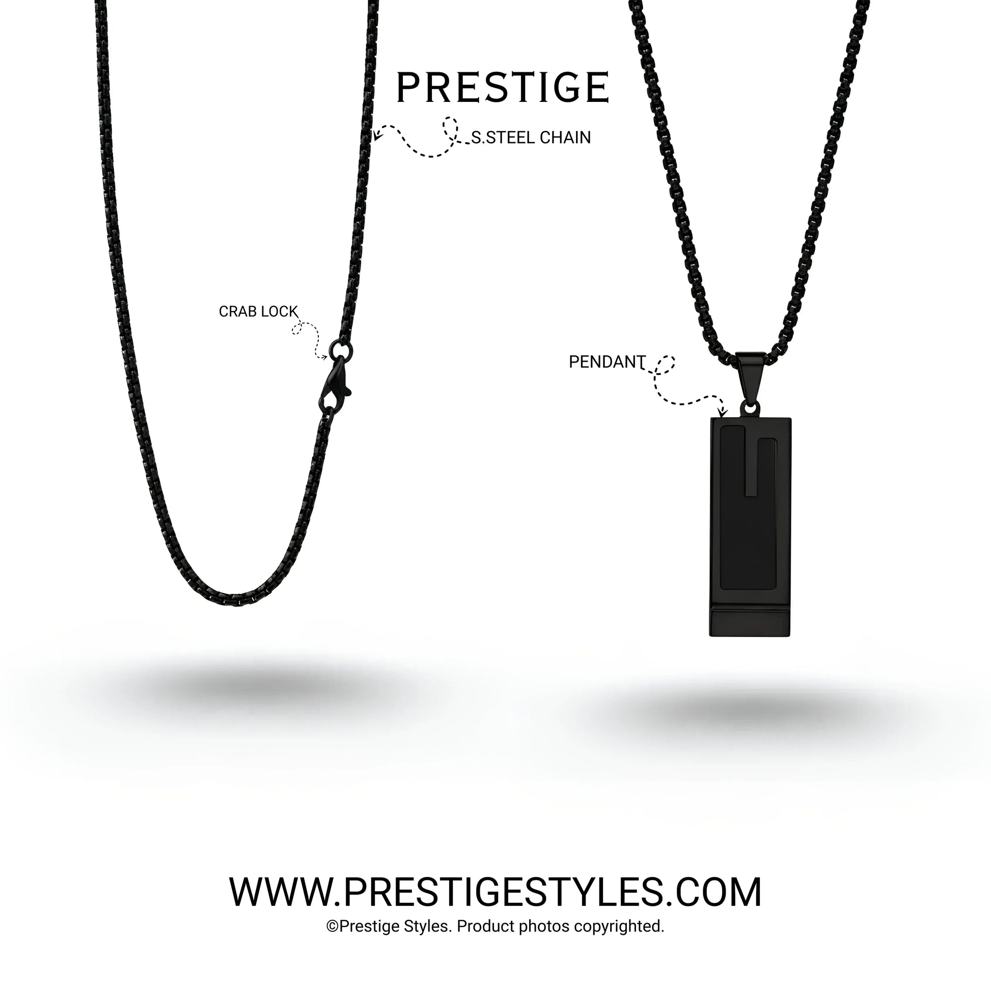 Monolith Pendant with Chain - Prestige Styles - - Pendant with Chain