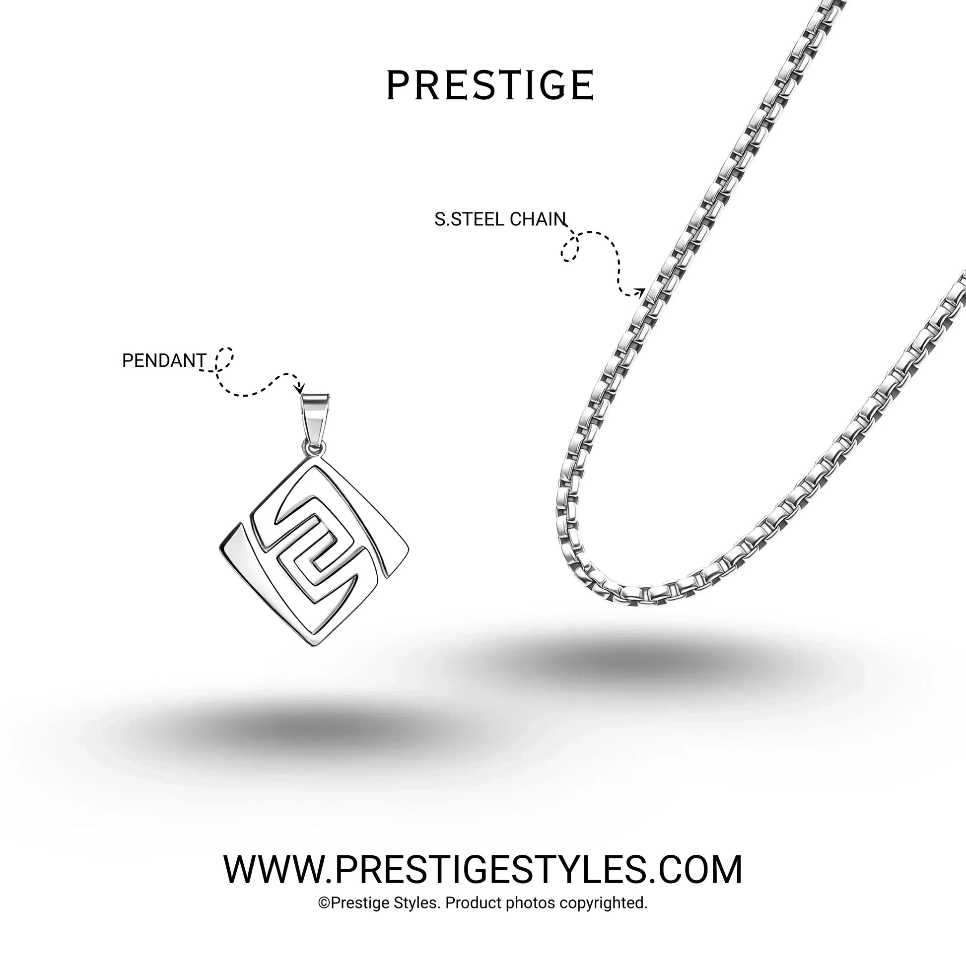 Lumière Pendant with Chain - Prestige Styles - Prestige Chain - Pendent with Chain