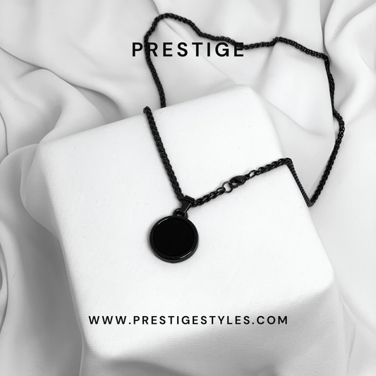 Infinite Loop Black Pendent with Chain - Prestige Styles Prestige Styles Default Title