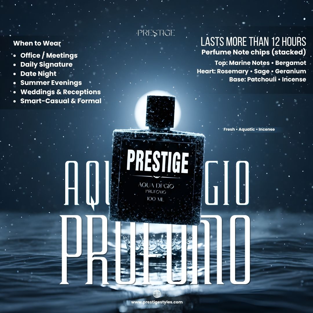 Aquaris Noir Perfume - Prestige Styles - Bangladesh