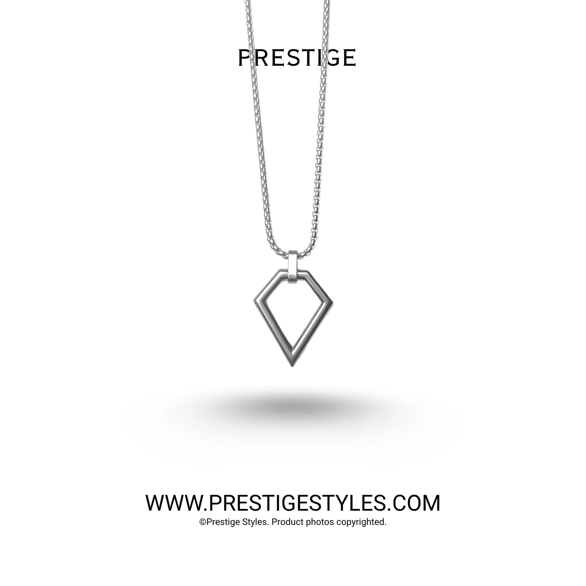 Axis men's pendant and chain by Prestige, trendy fashion accessory from Bangladesh