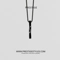 Black Bar Twisted Pendant with Chain - Prestige Styles - Bangladesh