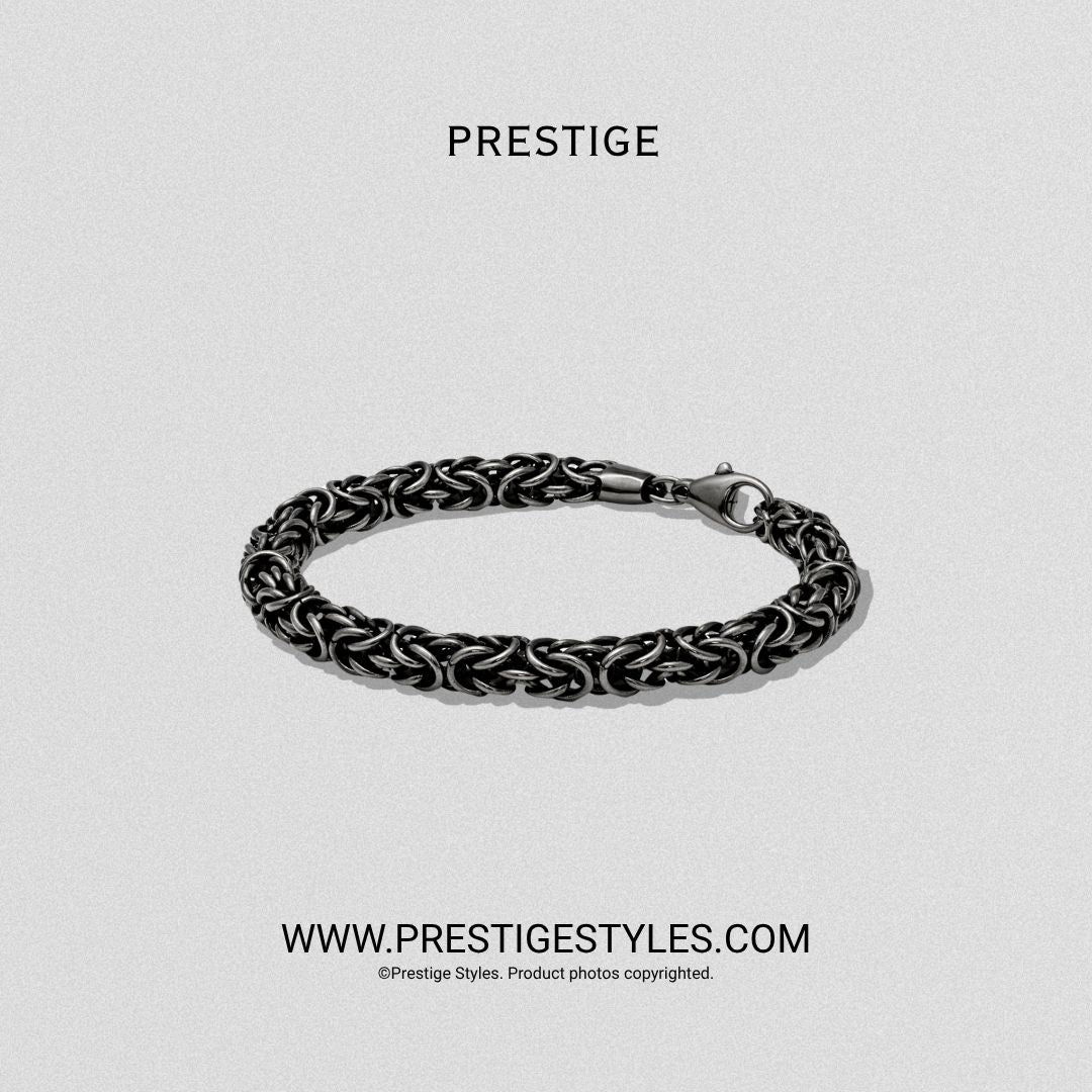 Black Belmont Bracelet for Men | Men's Black Bracelet BD - Prestige Styles - Bangladesh