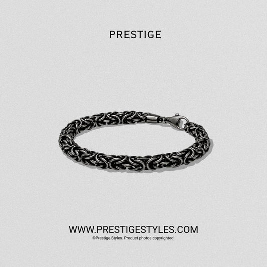 Black Belmont Bracelet for Men | Men's Black Bracelet BD - Prestige Styles - Bangladesh