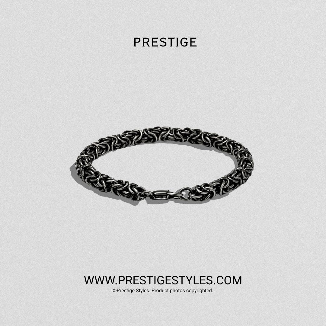 Black Belmont Bracelet for Men | Men's Black Bracelet BD - Prestige Styles - Bangladesh