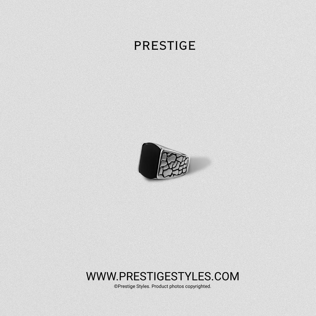 Black Dynasty Ring for Men | Stylish Men's Ring Bangladesh - Prestige Styles - Bangladesh