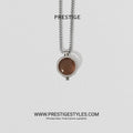 Bronze Brown Prism Pendant With Chain - Prestige Styles - Bangladesh