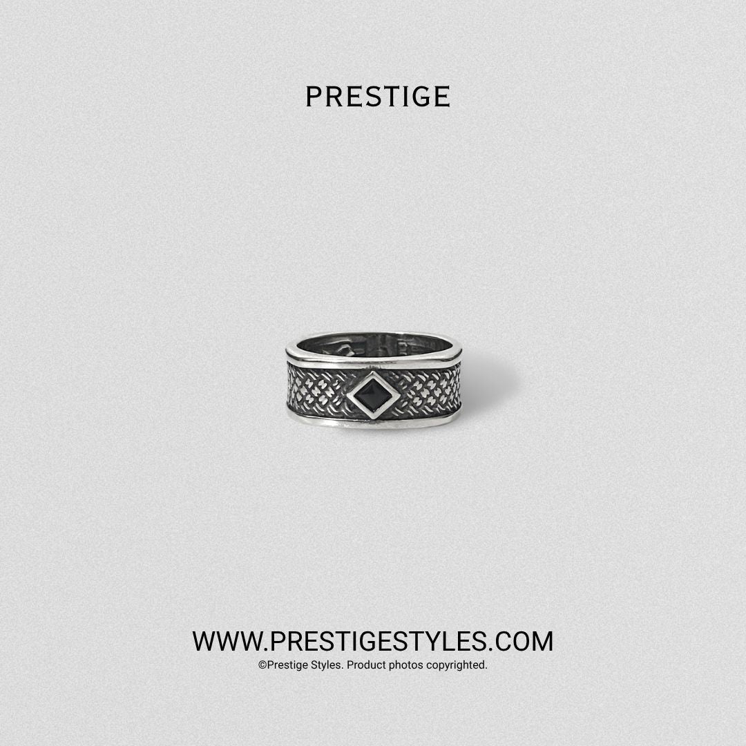 Carbon Weave Ring for Men | Modern Men's Ring BD - Prestige Styles - Bangladesh