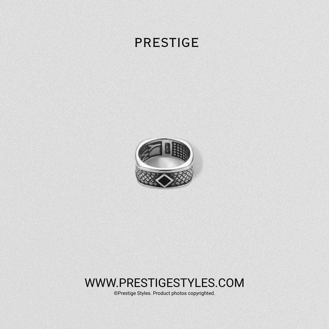 Carbon Weave Ring for Men | Modern Men's Ring BD - Prestige Styles - Bangladesh