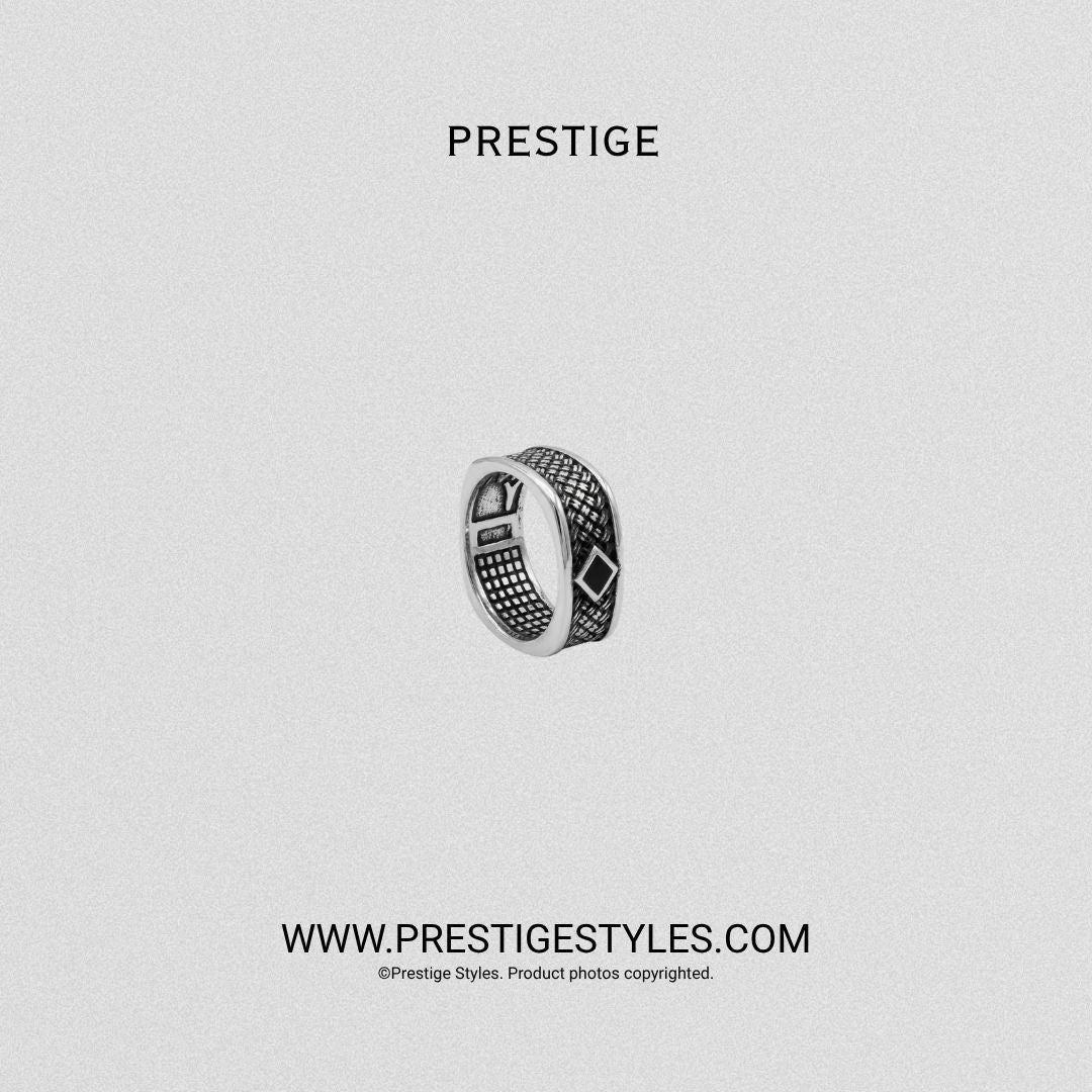 Carbon Weave Ring for Men | Modern Men's Ring BD - Prestige Styles - Bangladesh