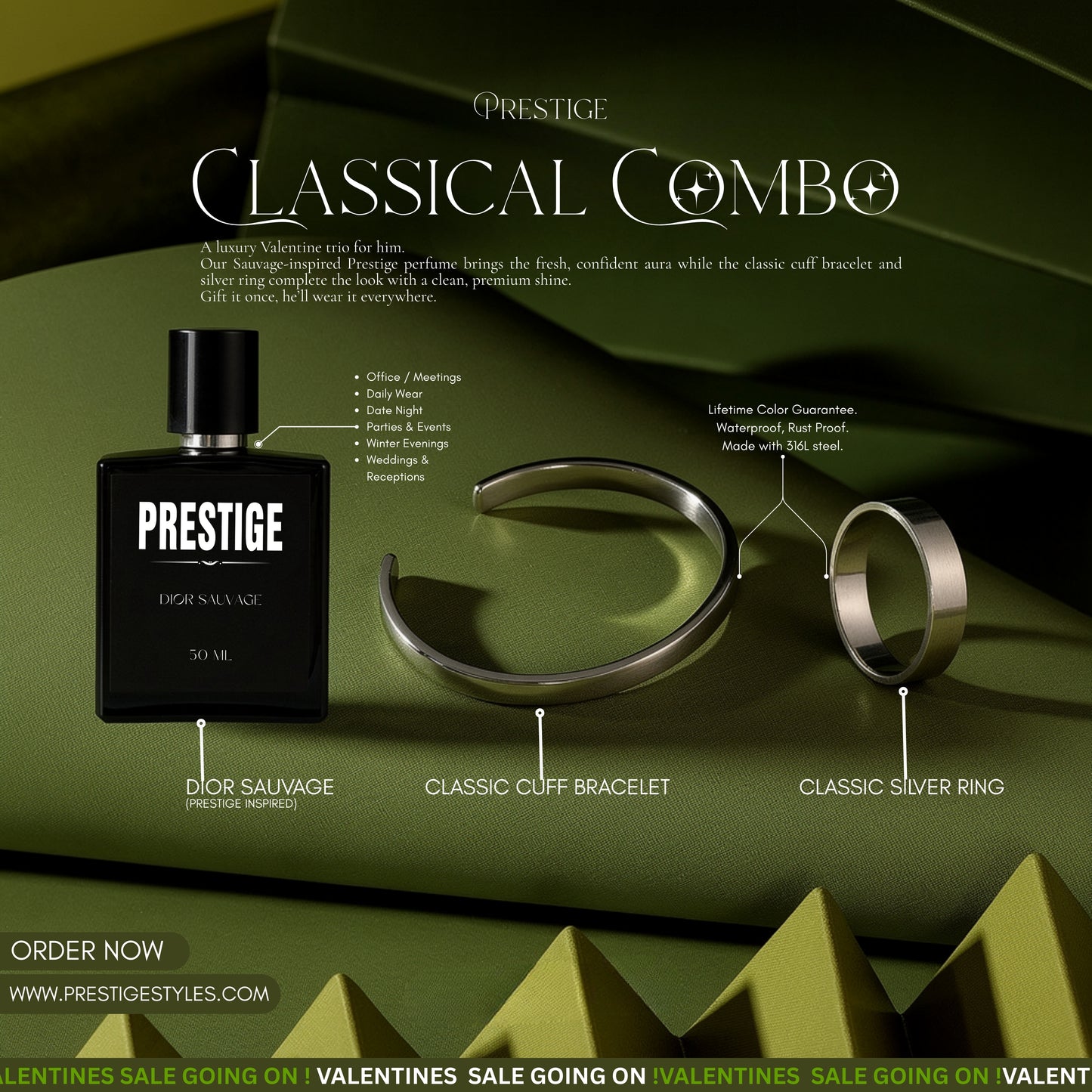 Classic Combo - Premium Mens Luxury Perfume and Fashion Accessories in Bangladesh
