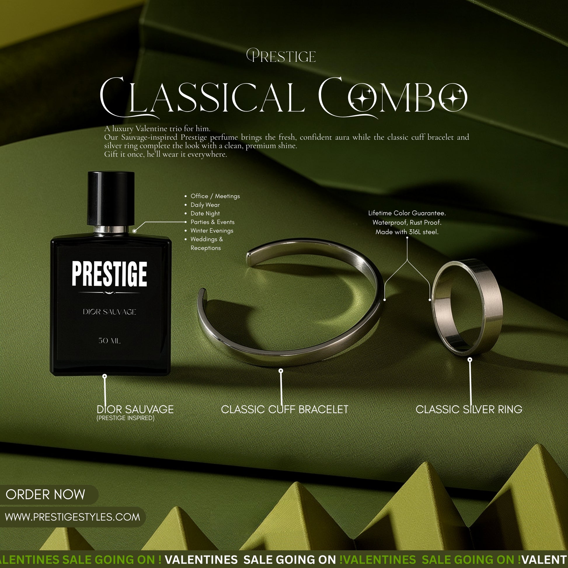 Classic Combo - Premium Mens Luxury Perfume and Fashion Accessories in Bangladesh