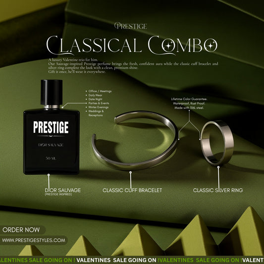 Classic Combo - Premium Mens Luxury Perfume and Fashion Accessories in Bangladesh
