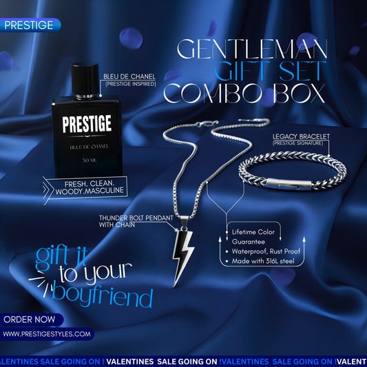 Gentleman Gift Set - Premium Mens Luxury Perfume and Fashion Accessories in Bangladesh