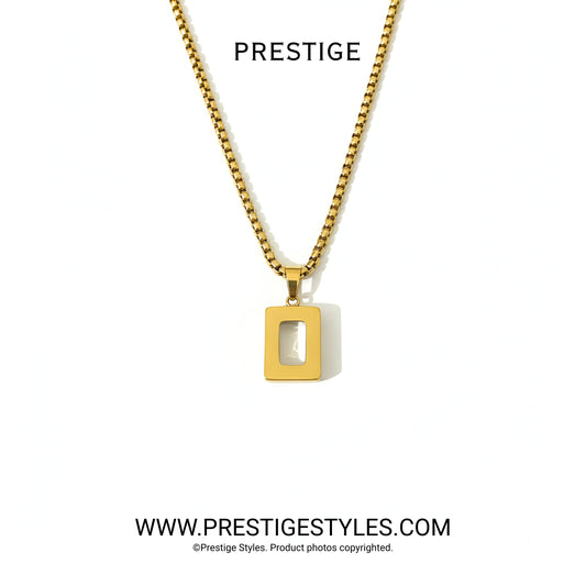 Grimline Golden Pendant with Chain for Men - Premium Quality Fashion Jewelry in Bangladesh