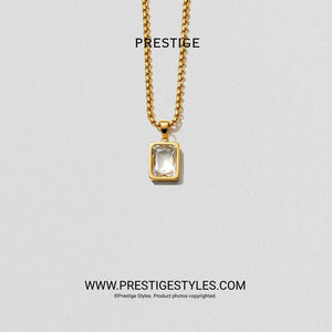 Grimline Golden Pendant With Chain