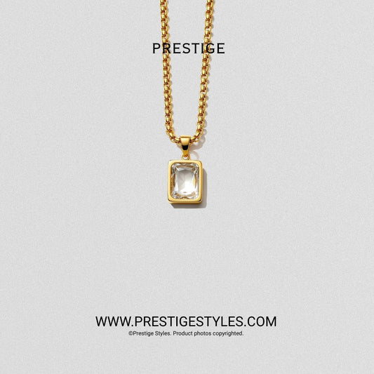 Grimline Golden Pendant With Chain - Prestige Styles - Bangladesh