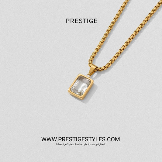 Grimline Golden Pendant With Chain - Prestige Styles - Bangladesh