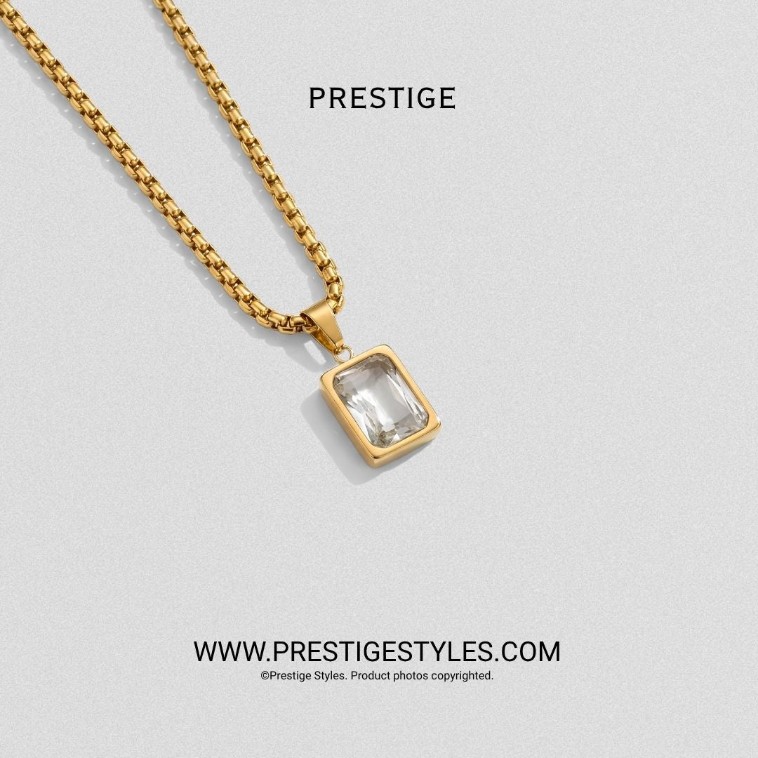 Grimline Golden Pendant With Chain - Prestige Styles - Bangladesh