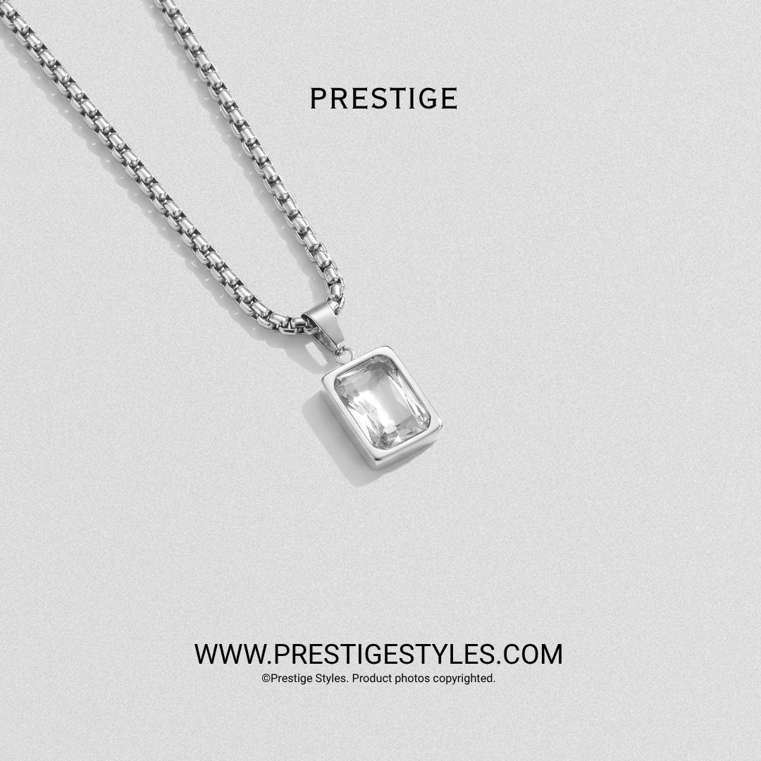 Grimline Silver Pendant With Chain - Prestige Styles - Bangladesh