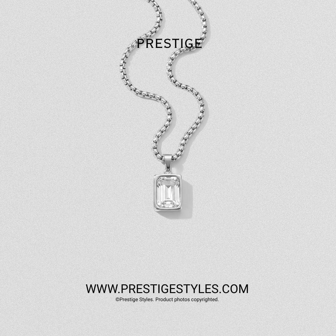 Grimline Silver Pendant With Chain - Prestige Styles - Bangladesh