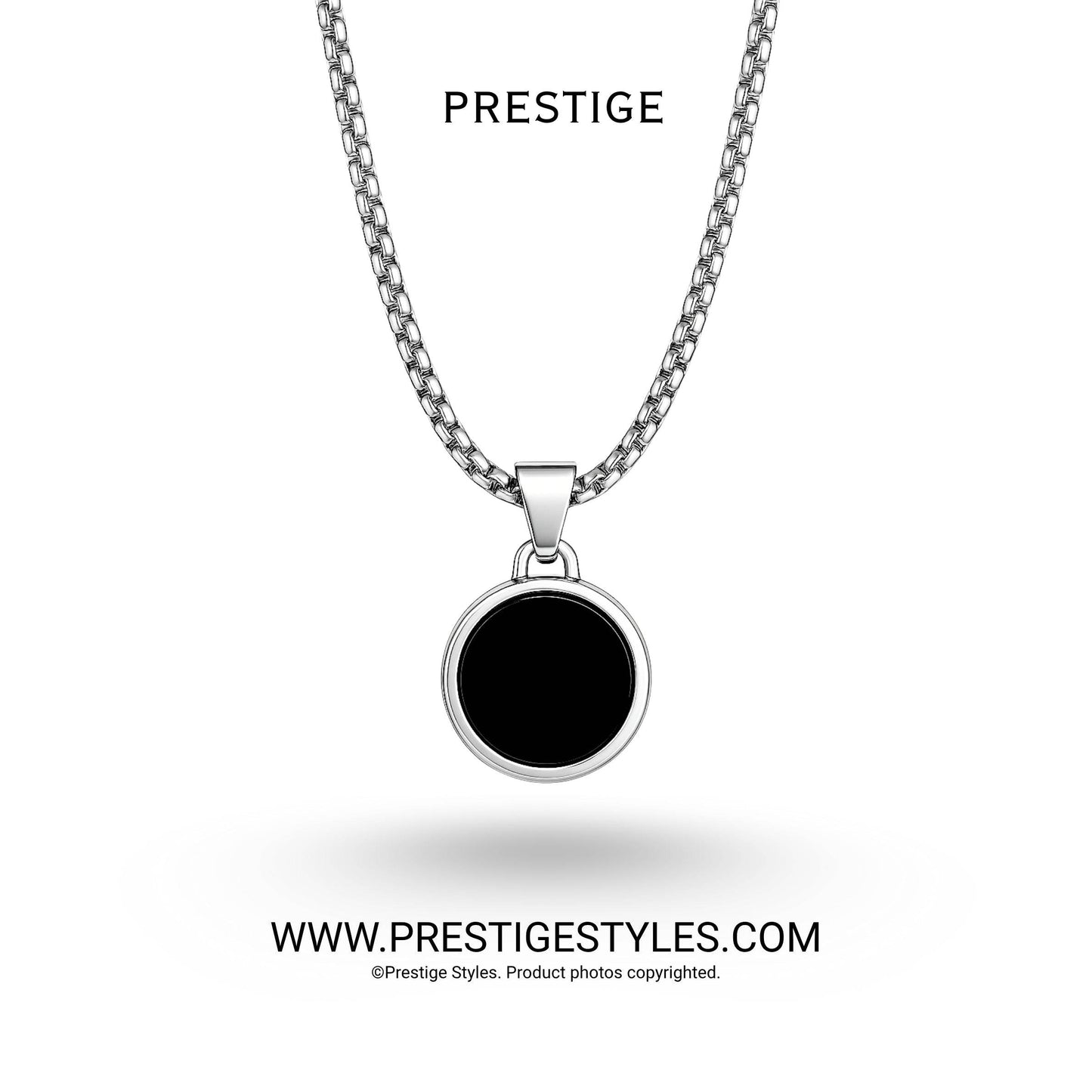 Infinite Loop Silver Pendant with Chain - Prestige Styles