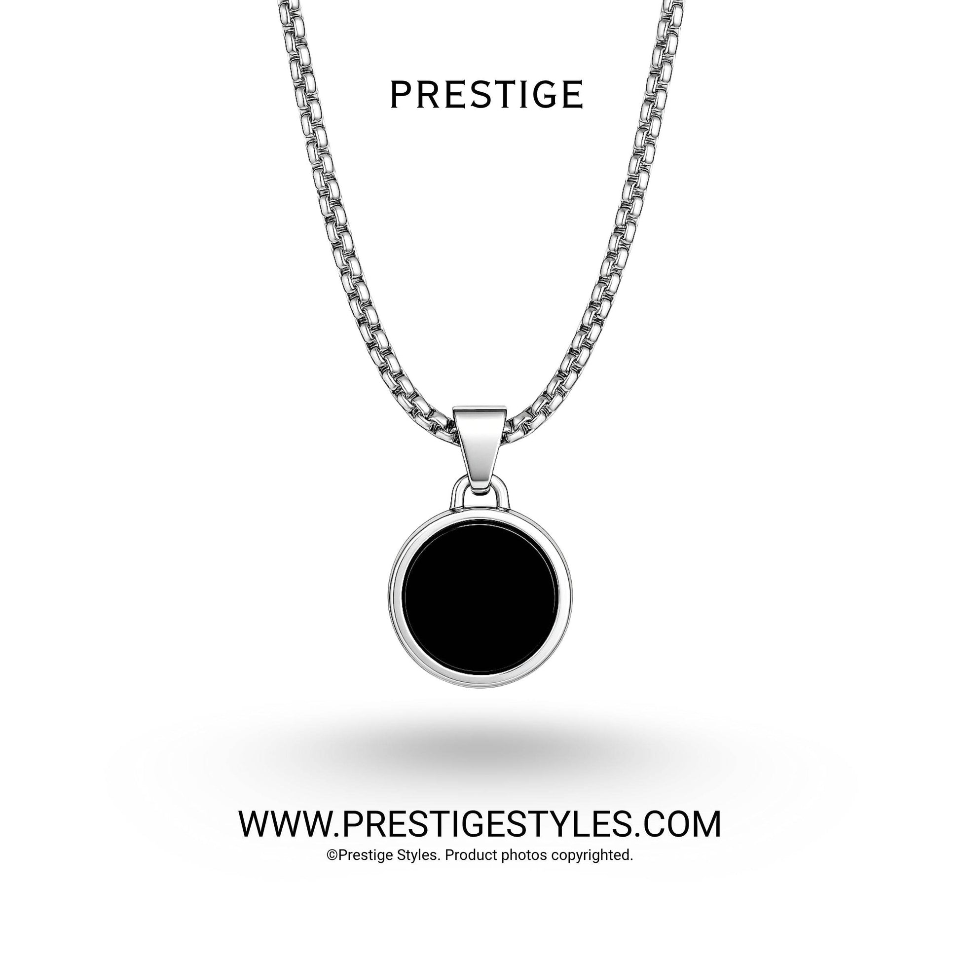 Infinite Loop Silver Pendant with Chain - Prestige Styles