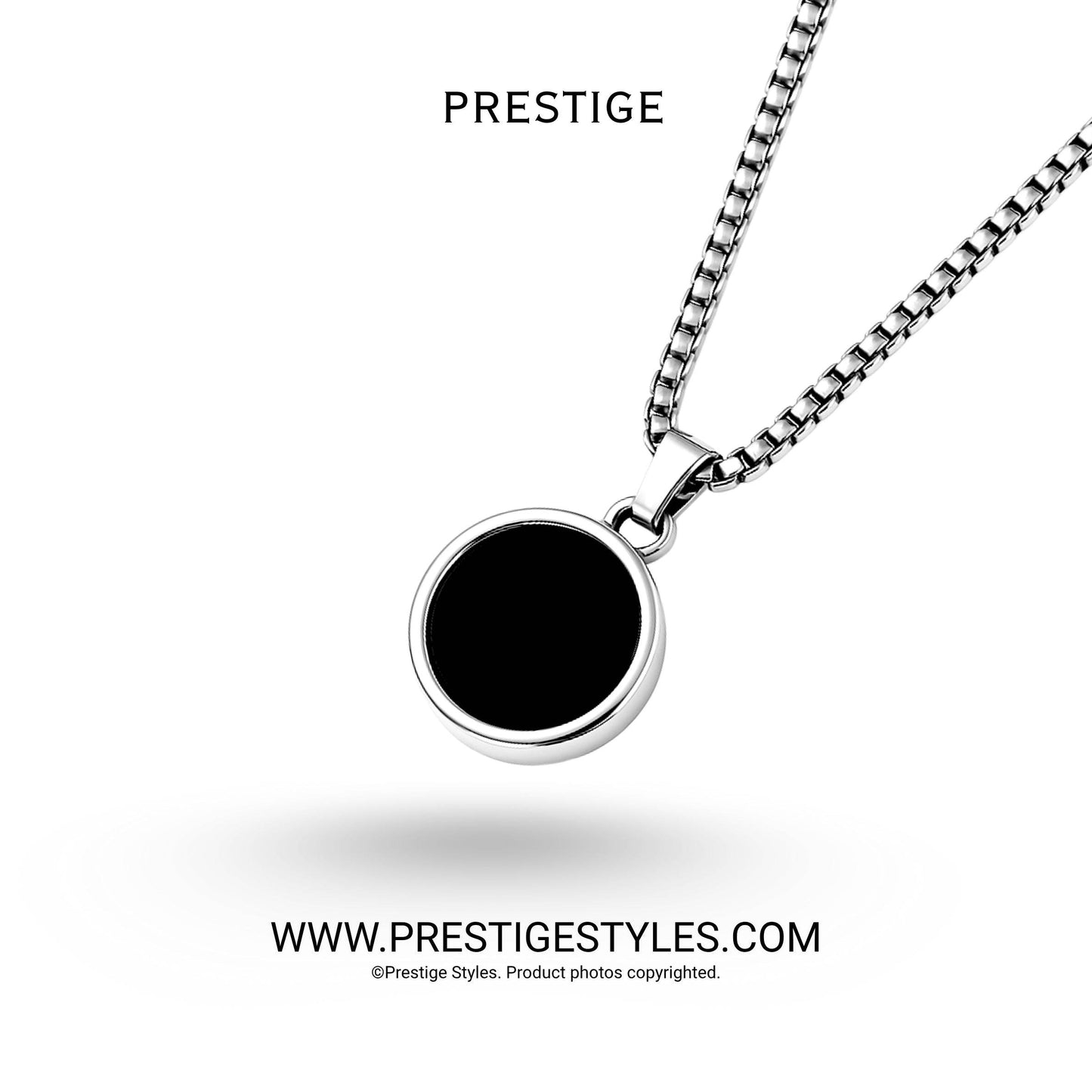 Infinite Loop Silver Pendant with Chain - Prestige Styles