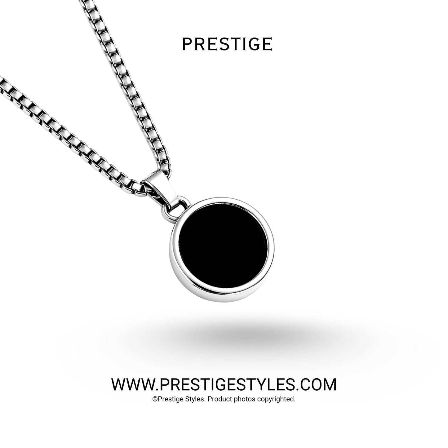 Infinite Loop Silver Pendant with Chain - Prestige Styles