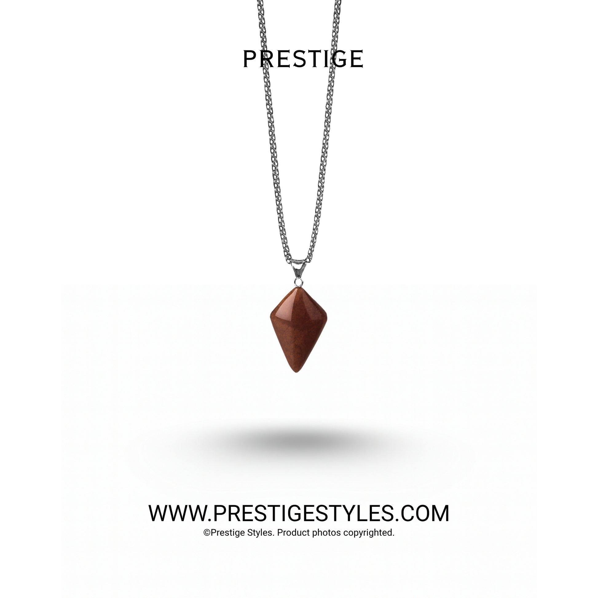 Men's molten pendant with chain, Prestige brand, made in Bangladesh