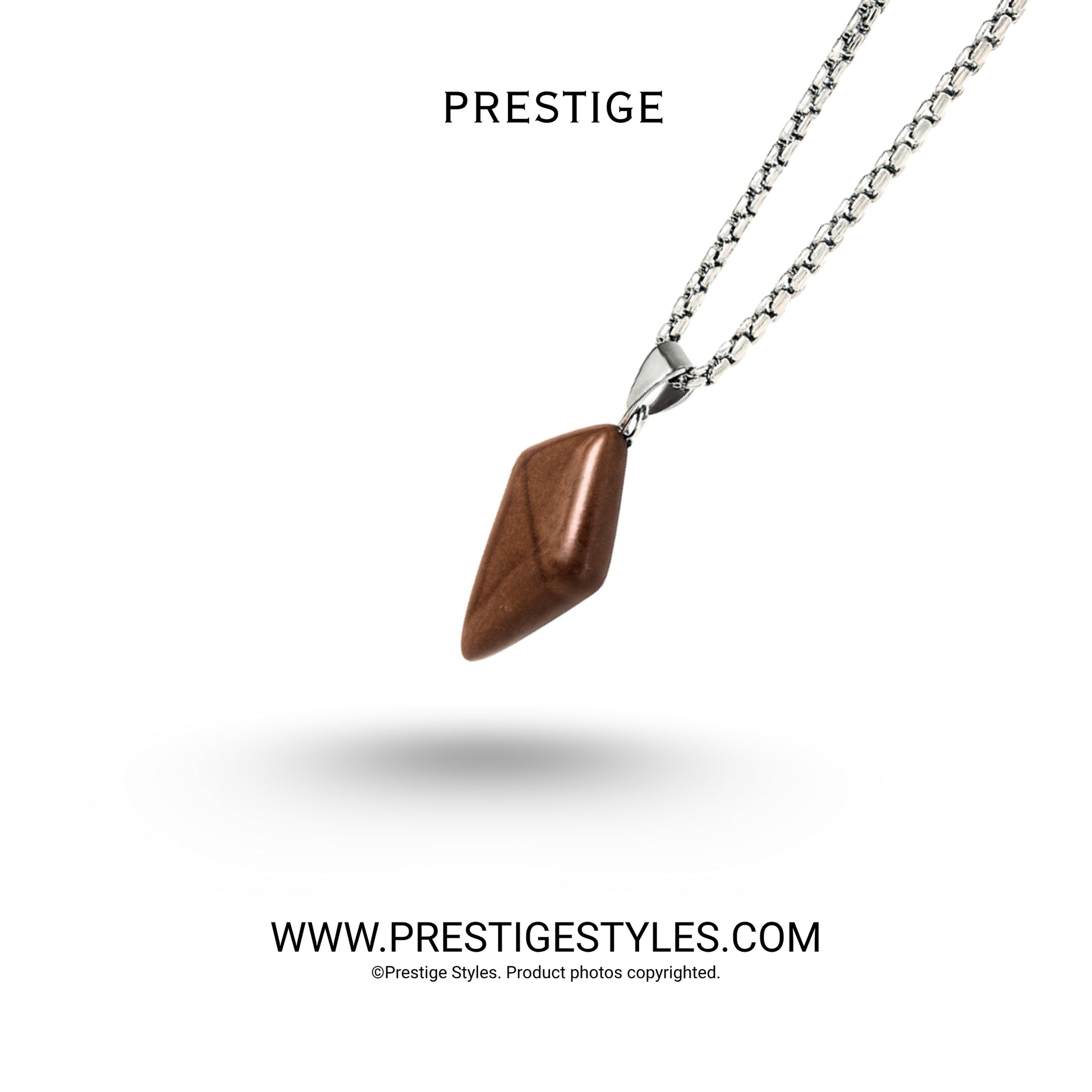 Men's molten pendant with chain, Prestige brand, made in Bangladesh