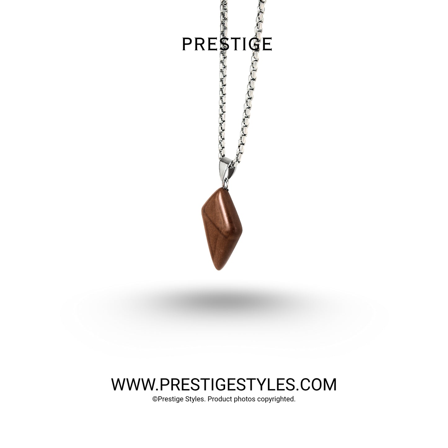 Men's molten pendant with chain, Prestige brand, made in Bangladesh